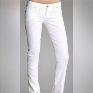 Citizens of Humanity AVA #142 Low-Rise Straight Leg White Jeans Size 29
